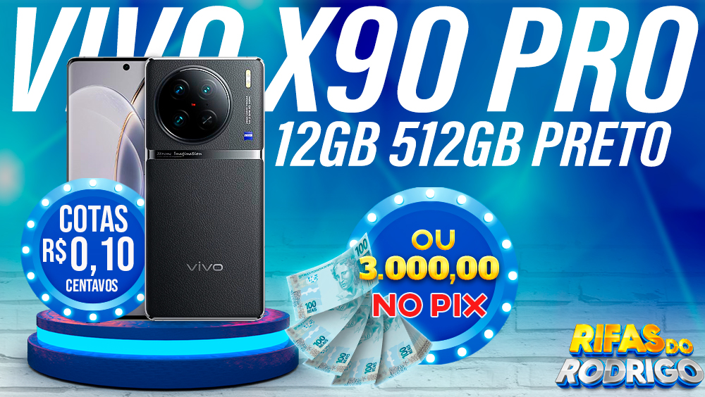 VIVO X90 PRO 12GB 512GB PRETO OU R$3.000 NO PIX