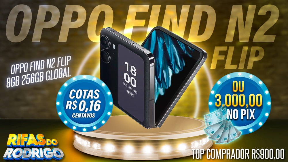OPPO FIND N2 FLIP 8GB 256GB GLOBAL PRETO OU R$3.000 NO PIX! TOP COMPRADOR LEVA R$900 NO PIX!